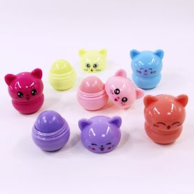 12 Fun And Colorful Design Daily Use Colorful Kitten Travel Size Lip Balm