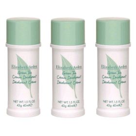 Green Tea by Elizabeth Arden, 3x1.5oz (4.5oz total) Cream Deodorant women