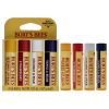 Best Of Burts Moisturizing Lip Balm Set by Burts Bees for Unisex - 4 Pc 0.15oz Lip Balm Beeswax, 0.15oz Lip Balm Strawberry