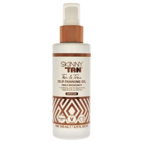 Self-Tanning Oil - Medium by Skinny Tan for Women - 4.9 oz Oil