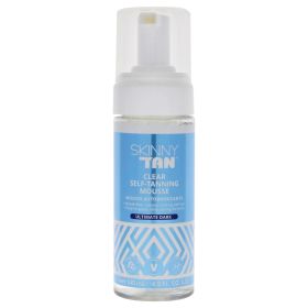 Clear Self-Tanning Mousse - Ultimate Dark by Skinny Tan for Women - 4.9 oz Mousse