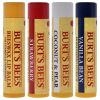 Best Of Burts Moisturizing Lip Balm Set by Burts Bees for Unisex - 4 Pc 0.15oz Lip Balm Beeswax, 0.15oz Lip Balm Strawberry
