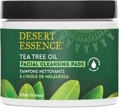 Desert Essence - Natural Tea Tree Oil Facial Cleansing Pads - Original - 50 Pads